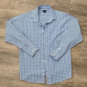 Tommy Hilfiger Kids Blue Plaid Button Down Shirt